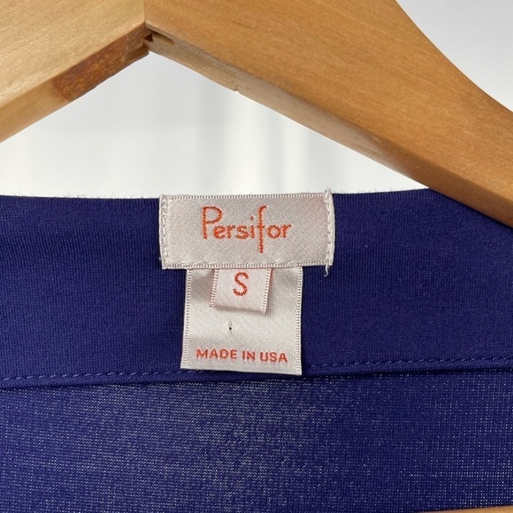 Tuckernuck Persifor 3/4 Sleeve Wrap Dress‎ in Blue Size Small - Picture 3 of 6